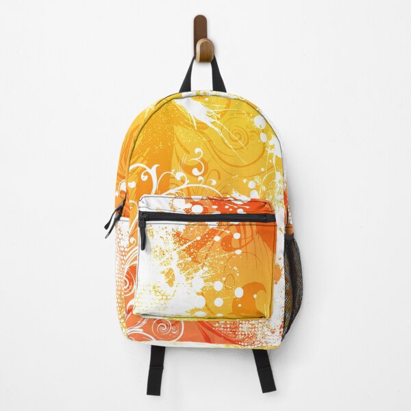 Item preview, Grunge Vector Garden orange and white - Abstract graffiti urban street art - Spray paint, stencil, street artist designed and sold by Pics'Elle Creations.