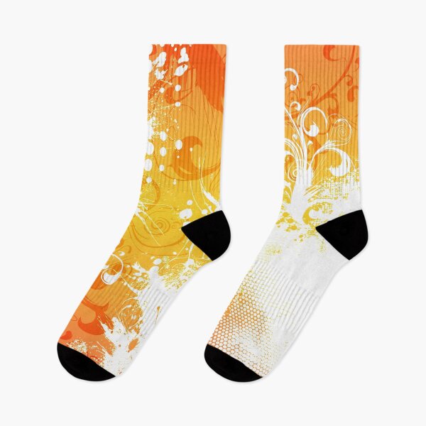 Item preview, Grunge Vector Garden orange and white - Abstract graffiti urban street art - Spray paint, stencil, street artist designed and sold by Pics'Elle Creations.