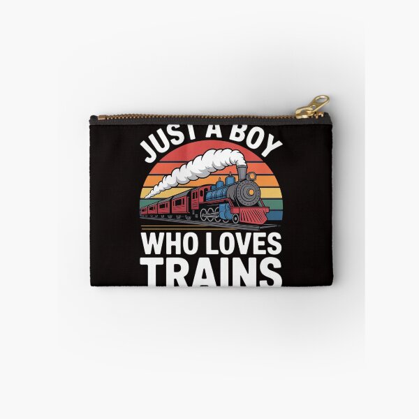 Item preview, Kids Just A Boy Who Loves Trains-Graphic designed and sold by cherylbartlett.