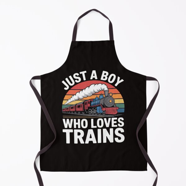 Item preview, Kids Just A Boy Who Loves Trains-Graphic designed and sold by cherylbartlett.