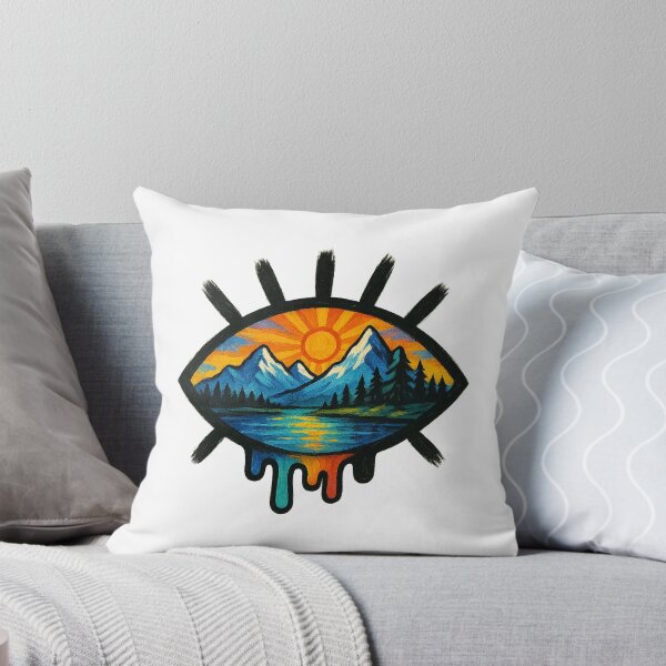 Aperçu de l'œuvre Paysage surréaliste avec coucher de soleil créée et vendue par chromatalove.