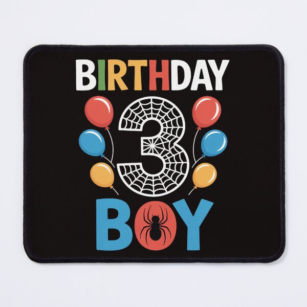 Item preview, Kids 3rd Birthday Spider Web 3 Year Old Boy Party designed and sold by cherylbartlett.