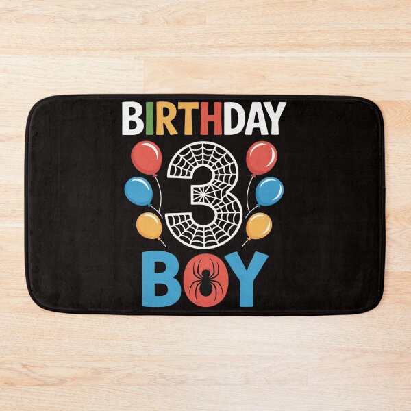 Item preview, Kids 3rd Birthday Spider Web 3 Year Old Boy Party designed and sold by cherylbartlett.