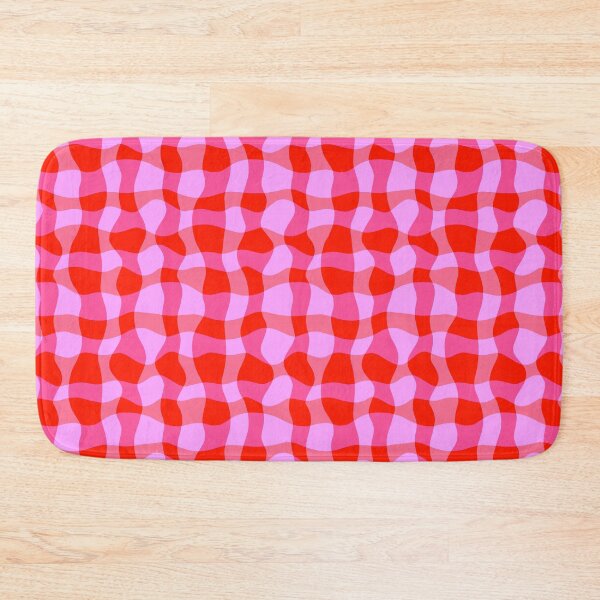 Item preview, Colorful Wavy Check Pattern 1 - Pink And Red designed and sold by QuestingPixel.