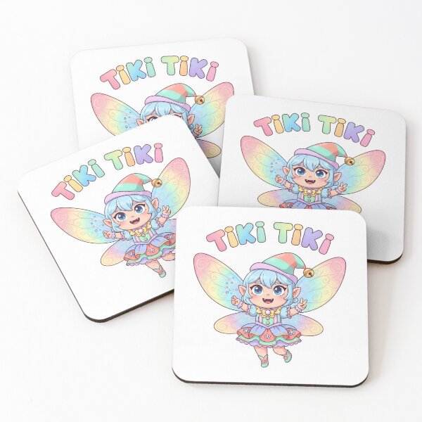 Item preview, Mischievous Pastel Fairy - Tiki Tiki Magic Art designed and sold by LowBattery Social Club.