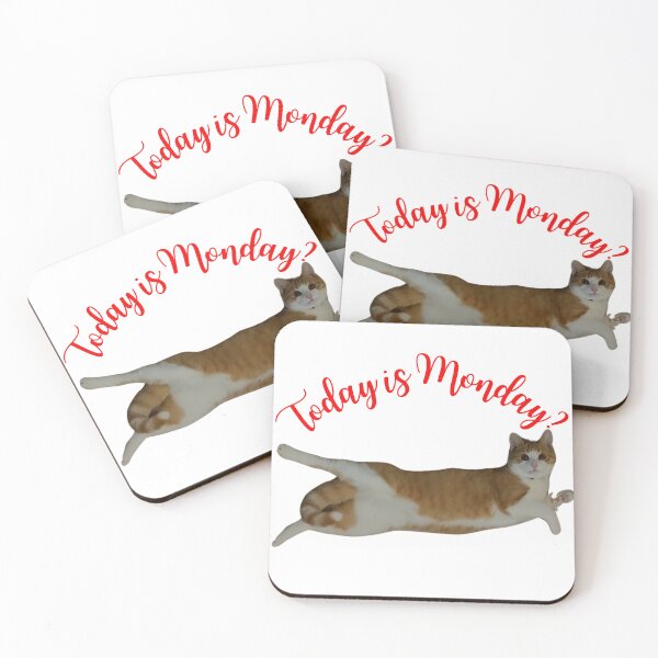 Item preview, Today Is Monday Cat Funny Shirt designed and sold by UrbanPunch.