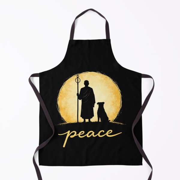 Item preview, Peace Monk and Dog Zen Buddhist Spiritual designed and sold by SofenArt.