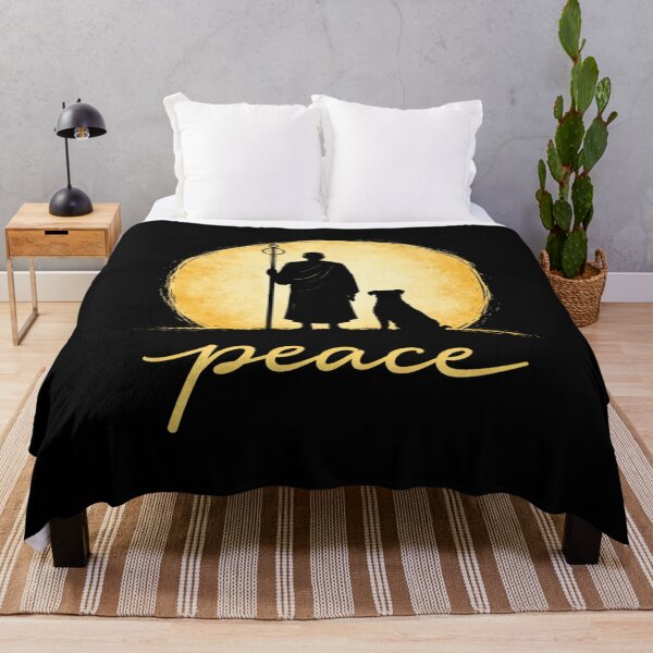 Item preview, Peace Monk and Dog Zen Buddhist Spiritual designed and sold by SofenArt.