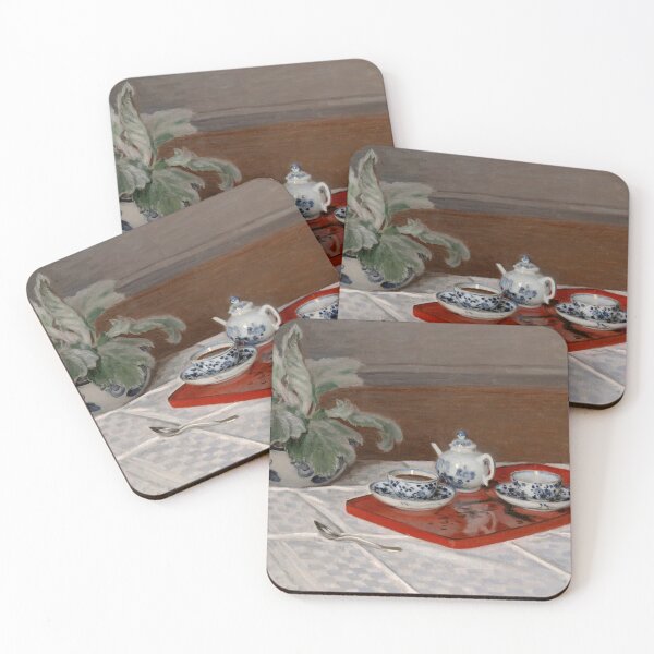Item preview, Still Life Tea Service by Claude Monet: Impressionist Kitchen Wall Art designed and sold by artofuniverse.