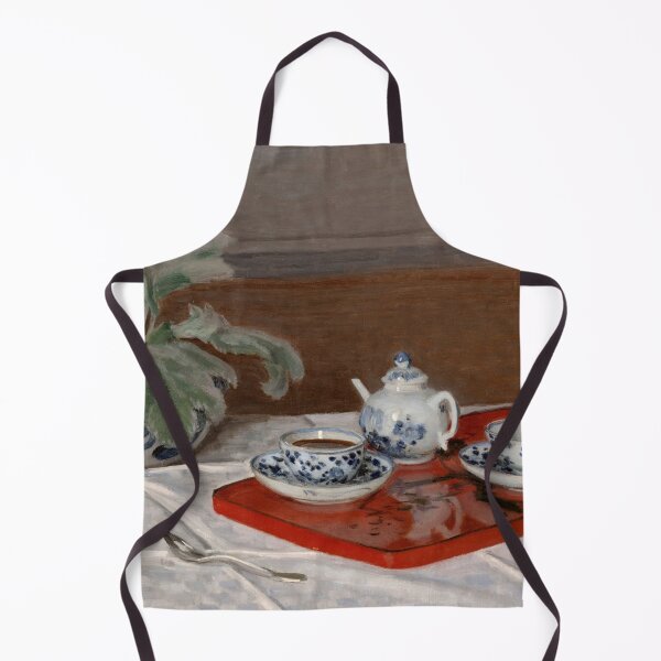 Item preview, Still Life Tea Service by Claude Monet: Impressionist Kitchen Wall Art designed and sold by artofuniverse.