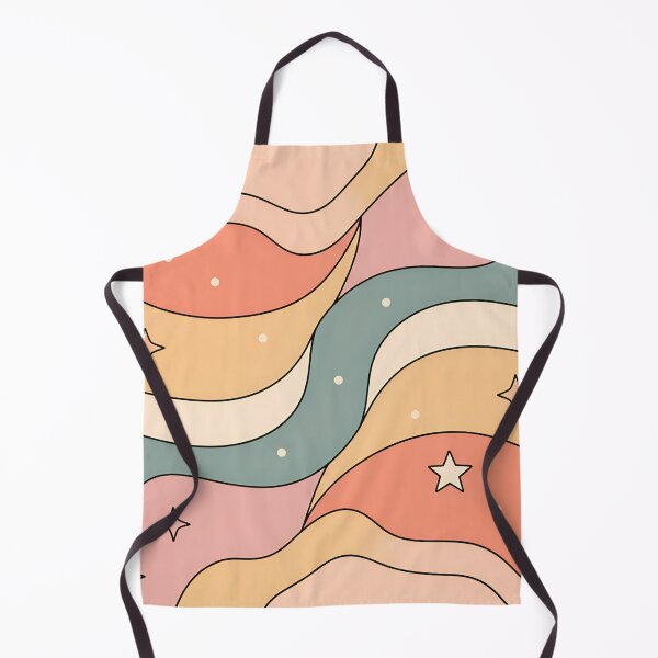 Artikelvorschau, Dreamy Celestial Waves – Pastel Stars and Moon Abstract Illustration entworfen und verkauft von Timegraf.