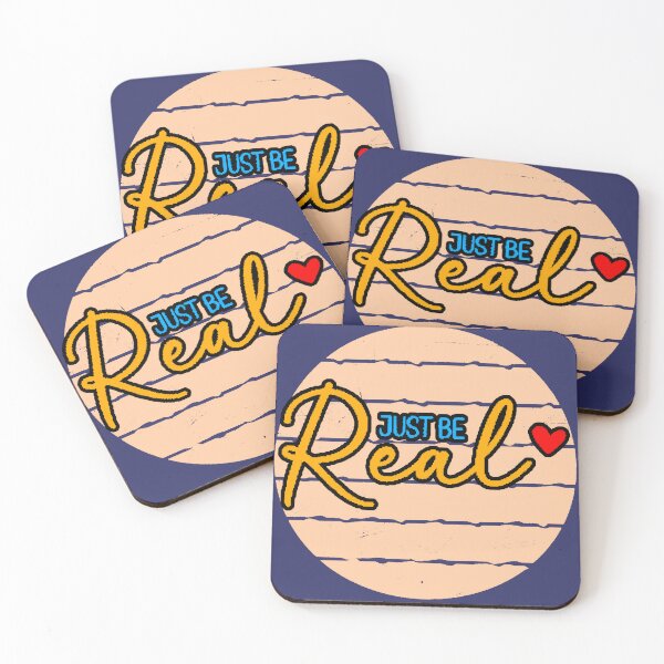 Item preview, Just Be Real – Authentic Phrase with Red Heart and Sincere Message designed and sold by AstronautMerch.