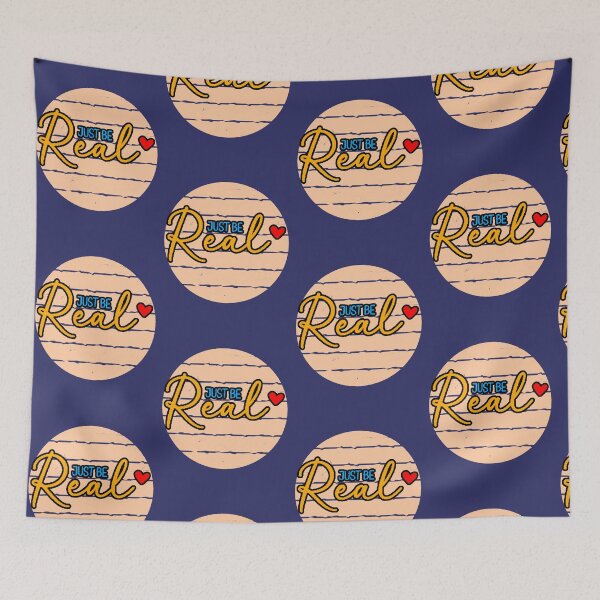 Item preview, Just Be Real – Authentic Phrase with Red Heart and Sincere Message designed and sold by AstronautMerch.