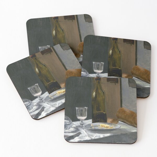 Item preview, Still Life With Bottlecarafe Bread and Wine by Claude Monet: Classic Still Life Poster designed and sold by artofuniverse.