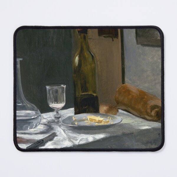 Item preview, Still Life With Bottlecarafe Bread and Wine by Claude Monet: Classic Still Life Poster designed and sold by artofuniverse.