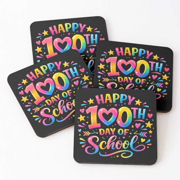 Item preview, Happy 100th Day of School Tie Dye Rainbow 100 Days Smarter designed and sold by gear-posters.
