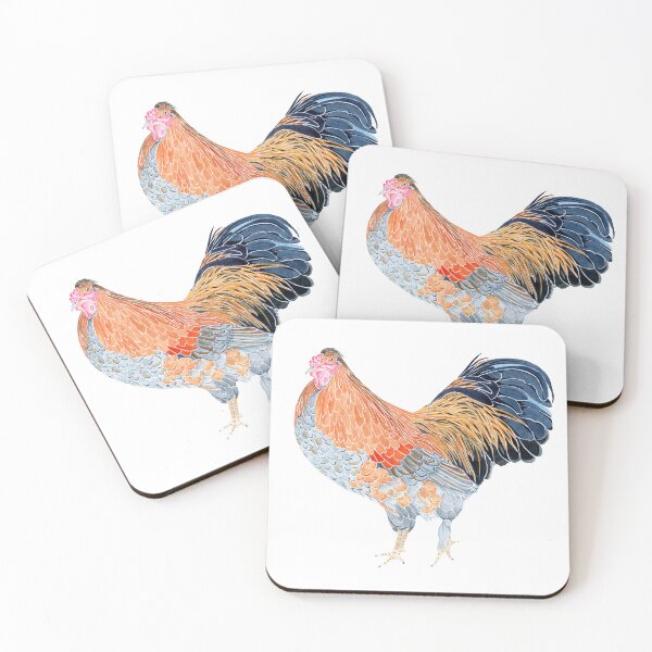 Item preview, Joko the Bantam Wyandotte Cross Rooster designed and sold by Sonoran Glimmer.