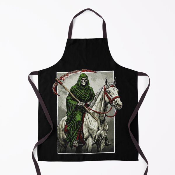 Item preview, Grim Reaper Riding White Horse Macabre Gothic designed and sold by TeeARTHY.
