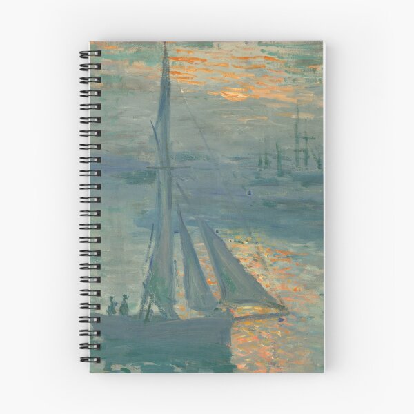 Item preview, Sunrise Marine by Claude Monet: Impressionist Harbor Seascape Poster designed and sold by artofuniverse.