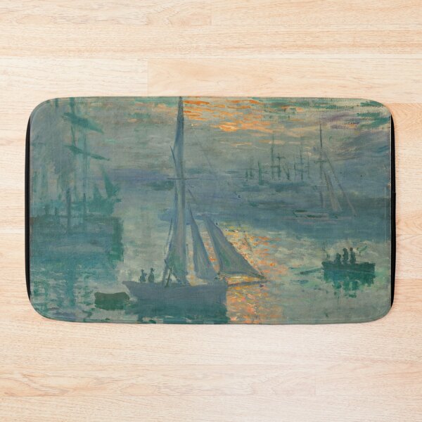 Item preview, Sunrise Marine by Claude Monet: Impressionist Harbor Seascape Poster designed and sold by artofuniverse.