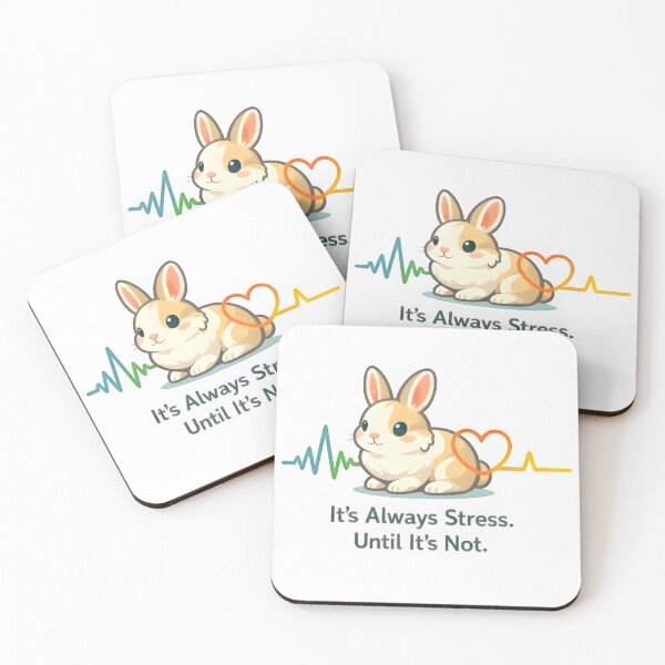 Item preview, It’s Always Stress Until It’s Not – Veterinary Inside Joke Illustration designed and sold by Bettybee00.
