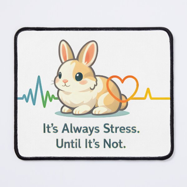 Item preview, It’s Always Stress Until It’s Not – Veterinary Inside Joke Illustration designed and sold by Bettybee00.