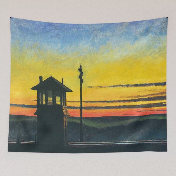 Item preview, Edward Hopper Railroad Sunset.png designed and sold by st1art.
