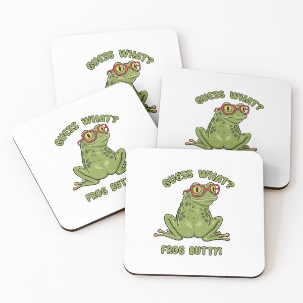 Item preview, Guess What Frog Butty Funny Glasses Frog Pun designed and sold by TeeARTHY.