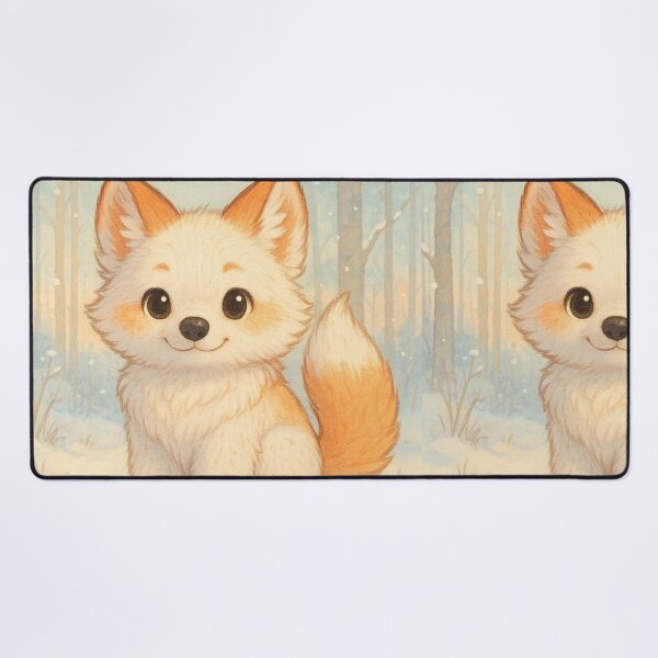 Item preview, Winter Glow Fox Pup designed and sold by TreatLLC.