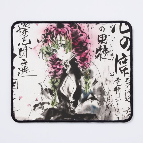 Item preview,  Mitsuri Love Breathing Sumi-e Poster  designed and sold by AnimeArsenalPrints.
