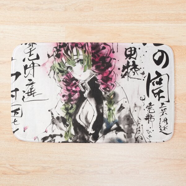 Item preview,  Mitsuri Love Breathing Sumi-e Poster  designed and sold by AnimeArsenalPrints.