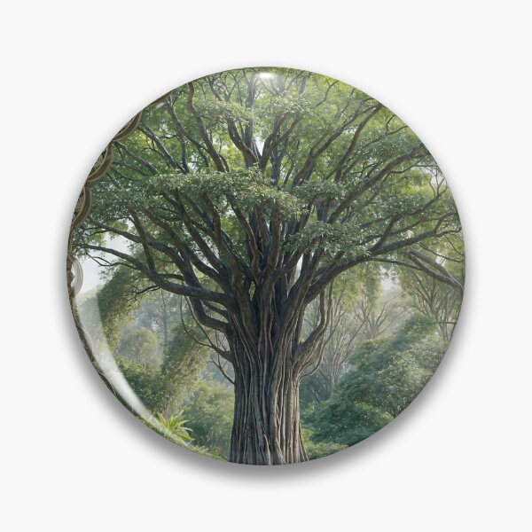 Item preview, A banyan tree framed in filigree designed and sold by ShaDeS-AI-Art.