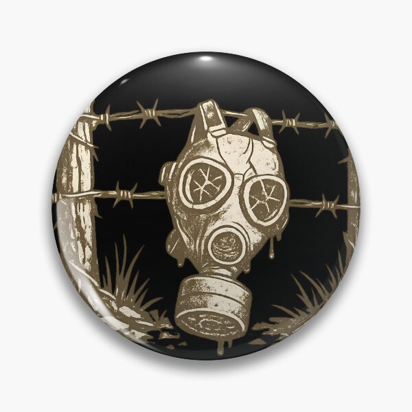Item preview, Gas Mask Hanging on Fence designed and sold by Tactical Override.