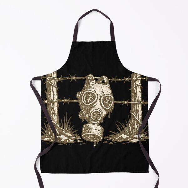 Item preview, Gas Mask Hanging on Fence designed and sold by Tactical Override.