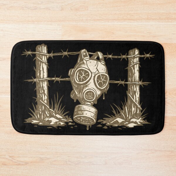 Item preview, Gas Mask Hanging on Fence designed and sold by Tactical Override.