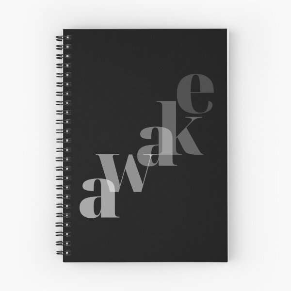 Item preview, Awake - Minimalist Zen Typography Poster - Black designed and sold by Lucia Fontes.