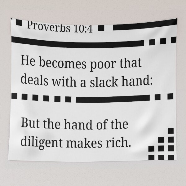 Item preview, Proverbs 10:4 designed and sold by Undonemadenew.