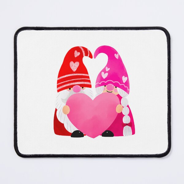Item preview, Cute Valentine Gnomes Holding Heart – Romantic Love Illustration designed and sold by zoey's shop.