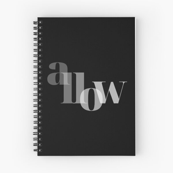 Item preview, Allow - Minimalist Zen Typography Poster - Black designed and sold by Lucia Fontes.