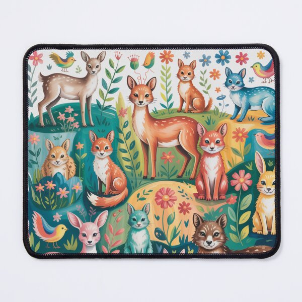 Item preview, Cute animals among flowers. designed and sold by elegantpaterns.