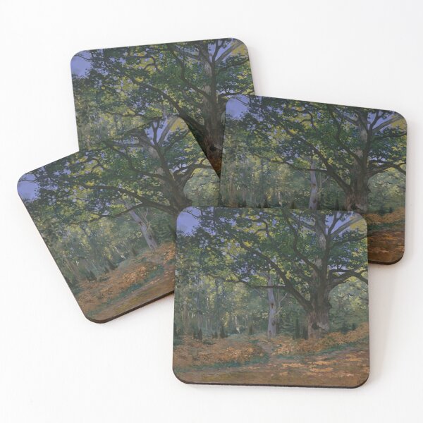 Item preview, The Bodmer Oak Fontainebleau Forest by Claude Monet: Tranquil Forest Poster designed and sold by artofuniverse.