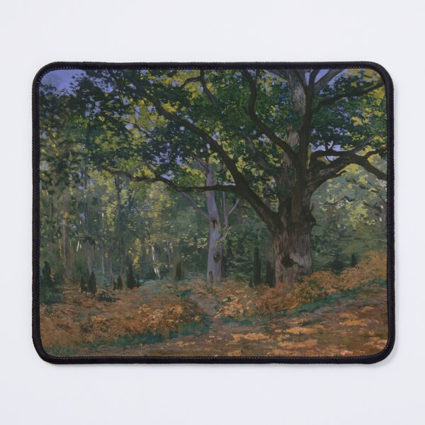 Item preview, The Bodmer Oak Fontainebleau Forest by Claude Monet: Tranquil Forest Poster designed and sold by artofuniverse.