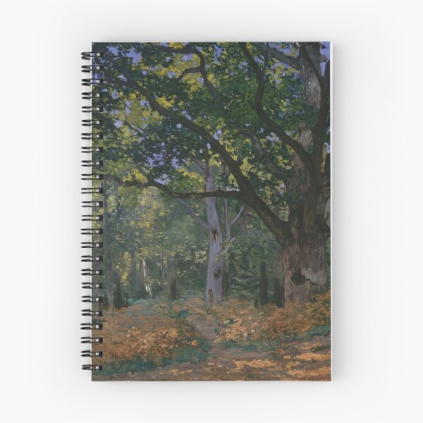 Item preview, The Bodmer Oak Fontainebleau Forest by Claude Monet: Tranquil Forest Poster designed and sold by artofuniverse.