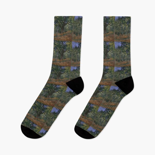 Item preview, The Bodmer Oak Fontainebleau Forest by Claude Monet: Tranquil Forest Poster designed and sold by artofuniverse.