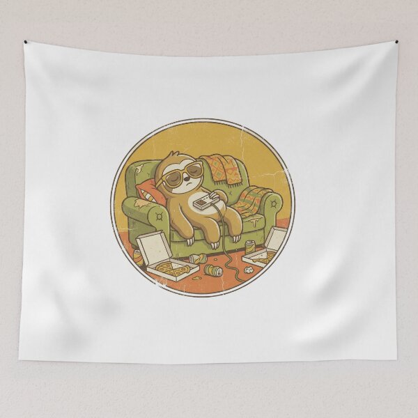 Item preview, National Procrastinators Club Est Tomorrow - Funny Retro Sloth designed and sold by 3kus.