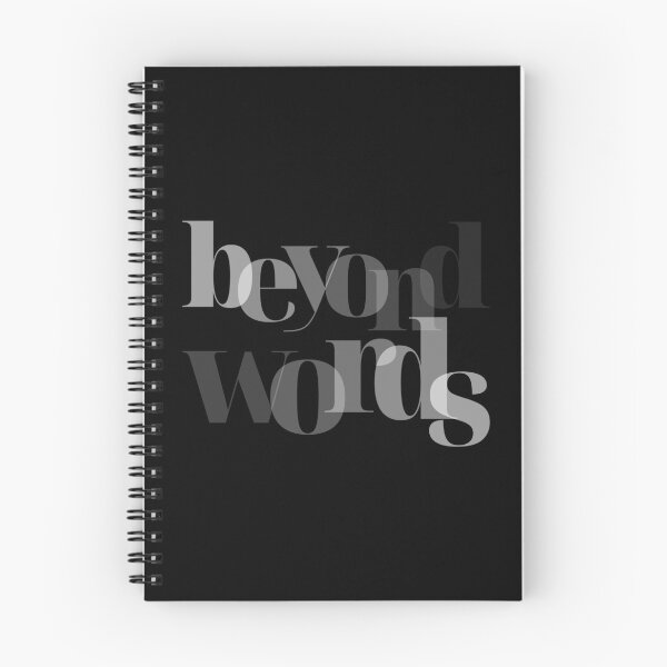 Item preview, Beyond Words - Minimalist Zen Typography Poster - Black designed and sold by Lucia Fontes.