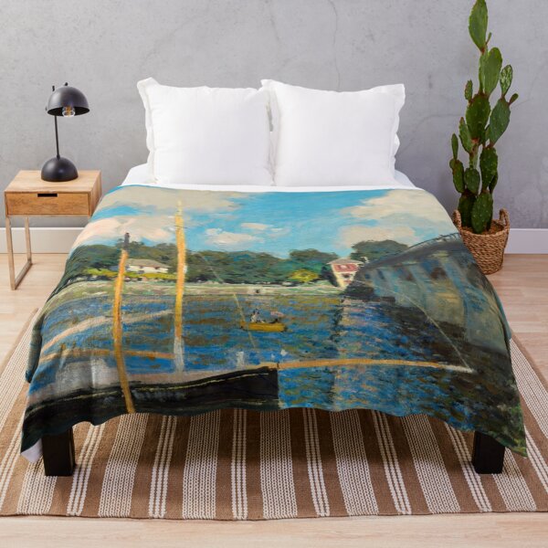 Item preview, The Bridge at Argenteuil by Claude Monet: Impressionist River Landscape Poster designed and sold by artofuniverse.