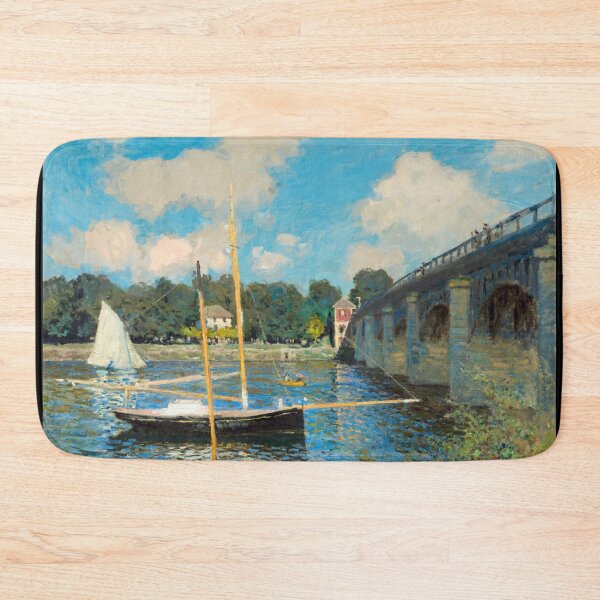 Item preview, The Bridge at Argenteuil by Claude Monet: Impressionist River Landscape Poster designed and sold by artofuniverse.