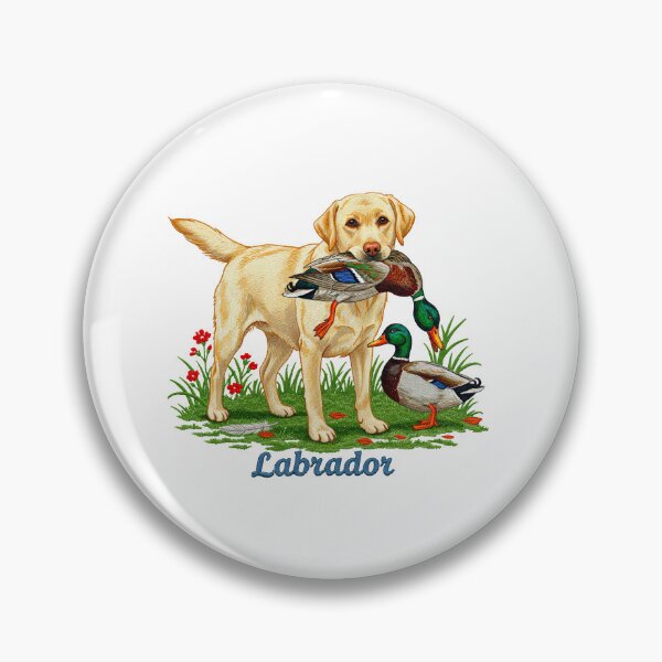 Item preview, Golden Labrador Retriever with Mallard Duck Hunting designed and sold by TeeARTHY.