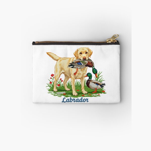Item preview, Golden Labrador Retriever with Mallard Duck Hunting designed and sold by TeeARTHY.
